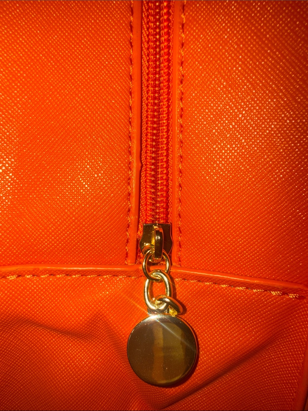 Orange Jack-O’-Lantern Vegan Leather Halloween Tote Bag-NWT!! - Picture 6 of 11